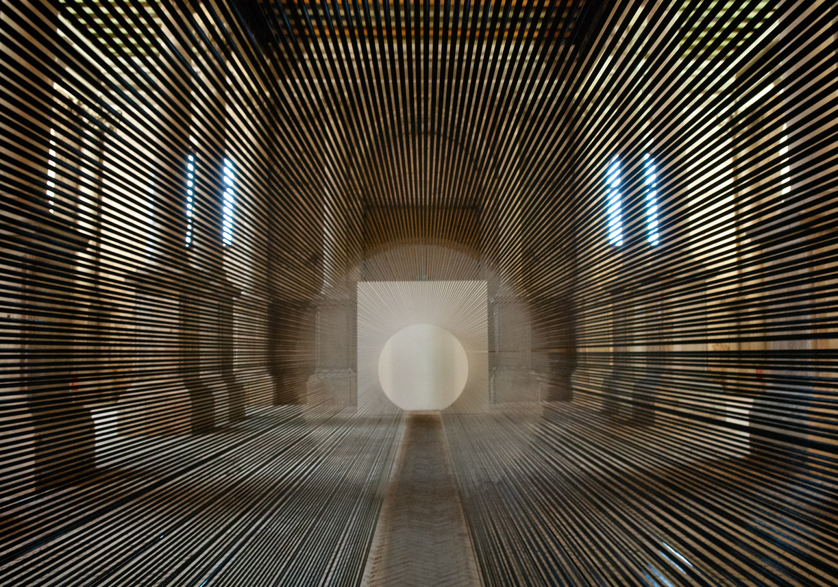 Art installation in a Church in Venice, Italy